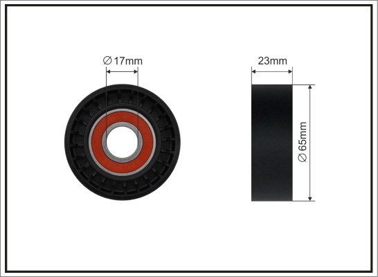 CAFFARO 261-00 Spannrolle,...