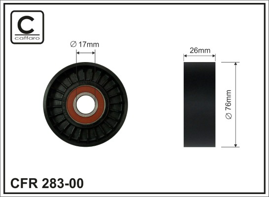 CAFFARO 283-00 Spannrolle,...