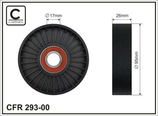 CAFFARO 293-00 Spannrolle,...