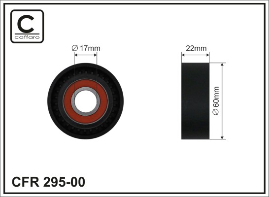 CAFFARO 295-00 Spannrolle,...