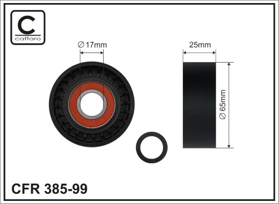 CAFFARO 385-99 Spannrolle,...