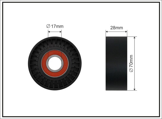 CAFFARO 386-00 Spannrolle,...