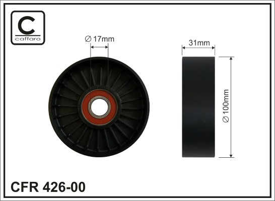 CAFFARO 426-00 Spannrolle,...