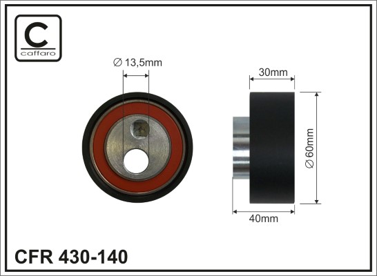 CAFFARO 430-140 Spannrolle,...