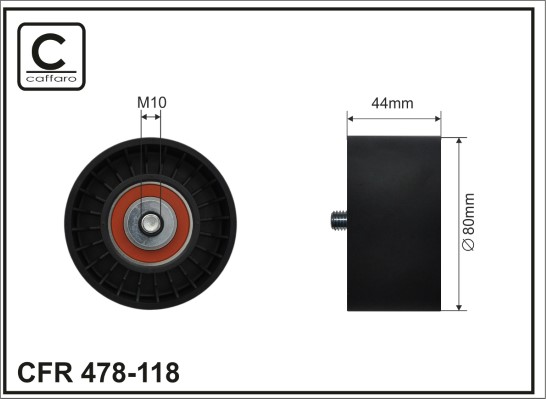 CAFFARO 478-118 Spannrolle,...