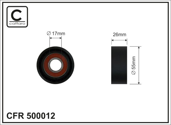 CAFFARO 500012 Spannrolle,...