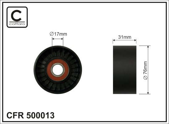 CAFFARO 500013 Spannrolle,...