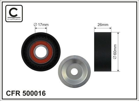 CAFFARO 500016 Spannrolle,...