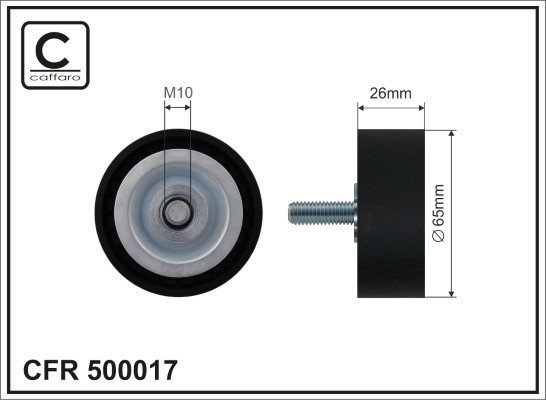 CAFFARO 500017 Spannrolle,...