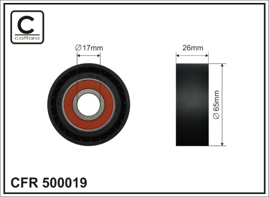 CAFFARO 500019 Spannrolle,...