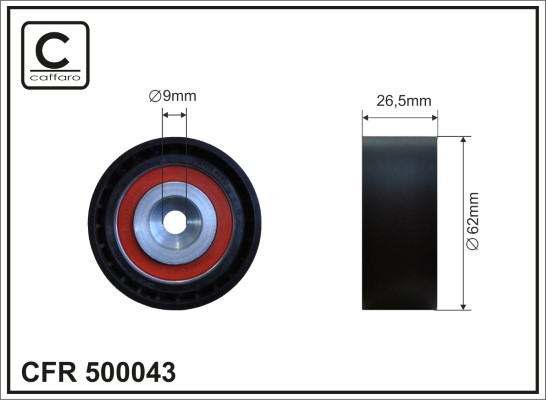 CAFFARO 500043 Spannrolle,...