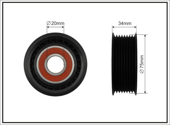 CAFFARO 500045 Spannrolle,...