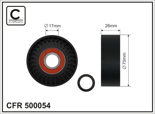 CAFFARO 500054 Spannrolle,...