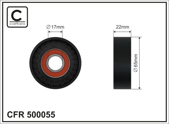 CAFFARO 500055 Spannrolle,...