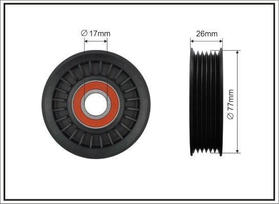 CAFFARO 500076 Spannrolle,...