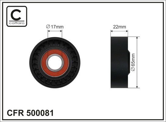 CAFFARO 500081 Spannrolle,...