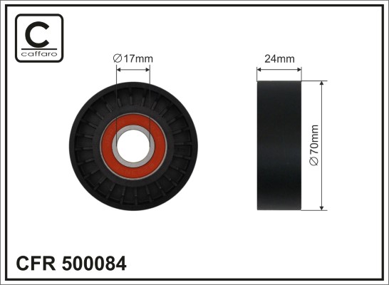 CAFFARO 500084 Spannrolle,...