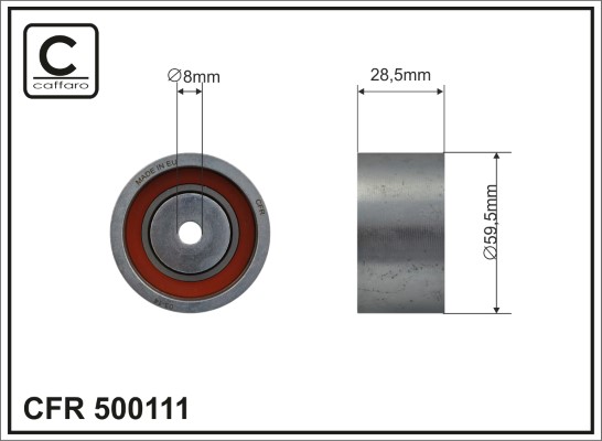 CAFFARO 500111 Spannrolle,...