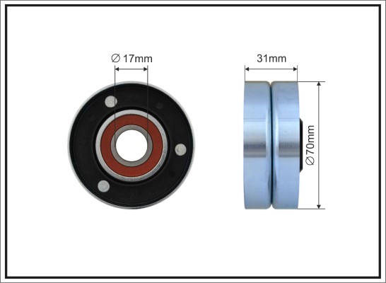 CAFFARO 500168 Spannrolle,...