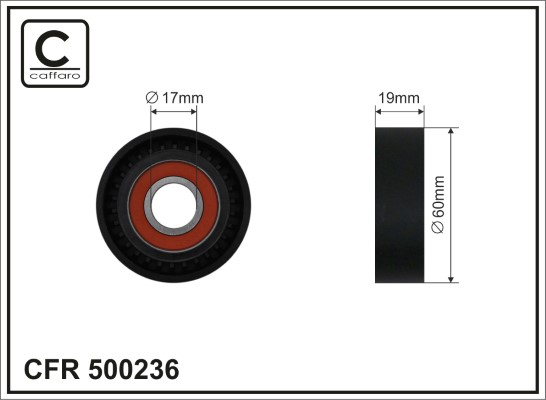 CAFFARO 500236 Spannrolle,...