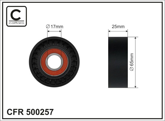 CAFFARO 500257 Spannrolle,...