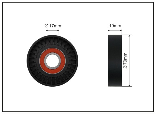 CAFFARO 500271 Spannrolle,...