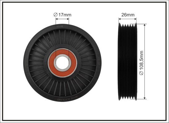 CAFFARO 500276 Spannrolle,...