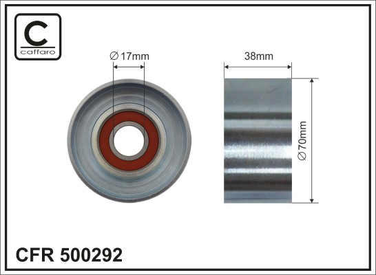 CAFFARO 500292 Spannrolle,...