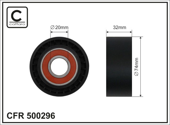 CAFFARO 500296 Spannrolle,...