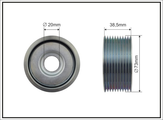 CAFFARO 500302 Spannrolle,...