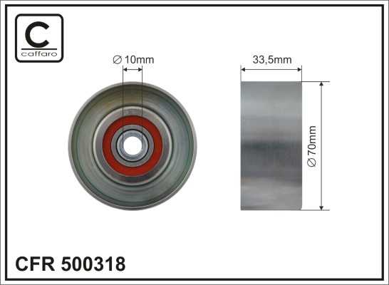 CAFFARO 500318 Spannrolle,...