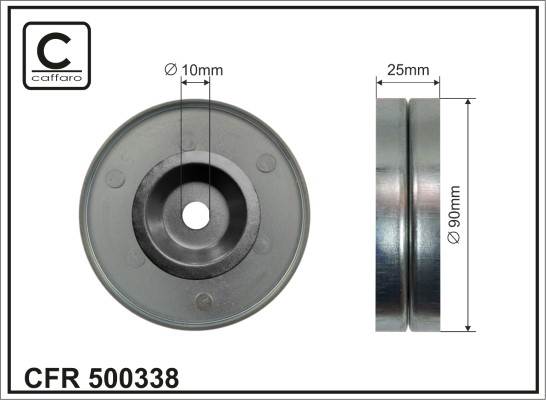 CAFFARO 500338 Spannrolle,...