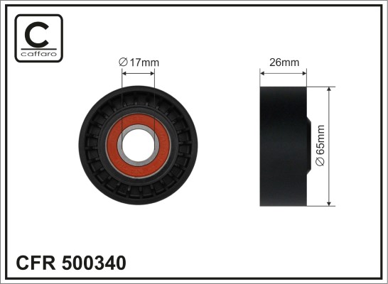 CAFFARO 500340 Spannrolle,...