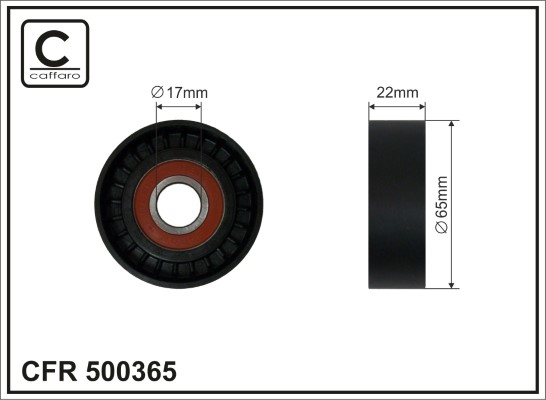 CAFFARO 500365 Spannrolle,...