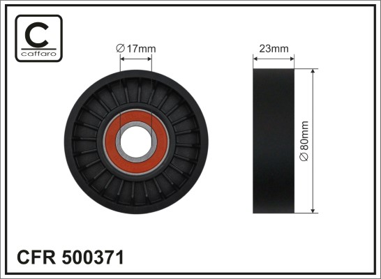 CAFFARO 500371 Spannrolle,...