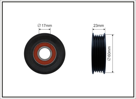 CAFFARO 500372 Spannrolle,...