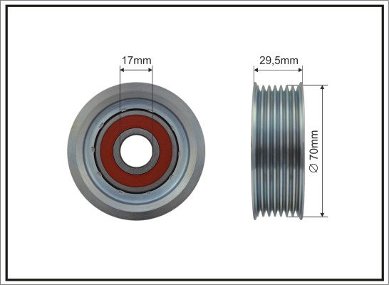 CAFFARO 500408 Spannrolle,...