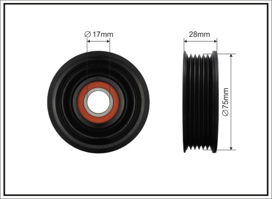 CAFFARO 500431 Spannrolle,...