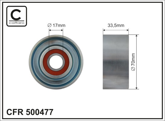 CAFFARO 500477 Spannrolle,...