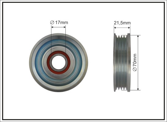 CAFFARO 500483 Spannrolle,...