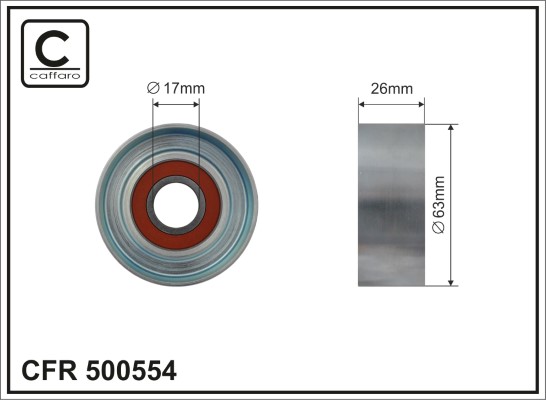 CAFFARO 500554 Spannrolle,...