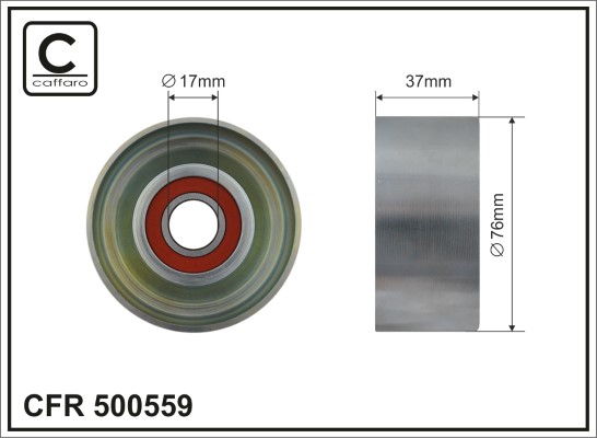 CAFFARO 500559 Spannrolle,...