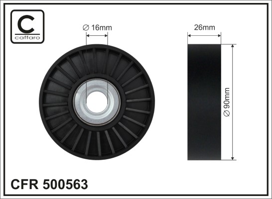 CAFFARO 500563 Spannrolle,...