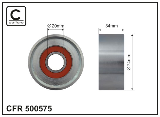 CAFFARO 500575 Spannrolle,...