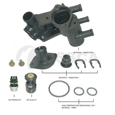 OSSCA 02542 Thermostat Housing