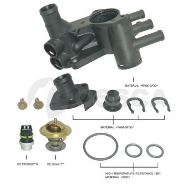 OSSCA 04544 Thermostat Housing