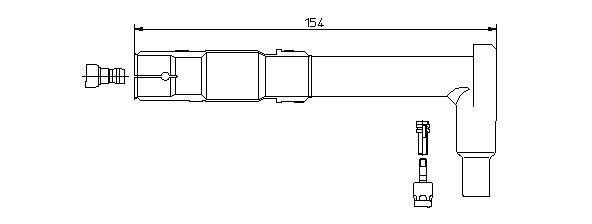 BREMI 13292/2 Plug, spark plug for MERCEDES-BENZ