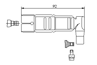 BREMI 13317/5 Plug, spark plug for ALFA ROMEO