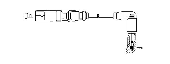 BREMI 162/45 Zapaľovací kábel
