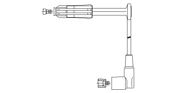 BREMI 165/99 Ignition Cable for MERCEDES-BENZ